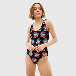 Купальник-боди 3D женский Friday Night Funkin, паттерн, цвет: 3D-принт — фото 2