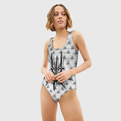 Купальник-боди 3D женский Nier Automata Герб спина Z, цвет: 3D-принт — фото 2