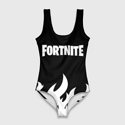 Купальник-боди 3D женский Fortnite Огонь, цвет: 3D-принт