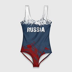 Женский купальник-боди Россия - краски