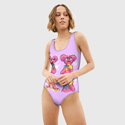 Купальник-боди 3D женский РАЗНАЯ КИССИ МИССИ KISSY MISSY, цвет: 3D-принт — фото 2