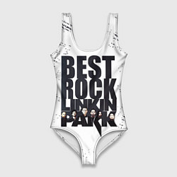 Купальник-боди 3D женский Linkin Park BEST ROCK, цвет: 3D-принт
