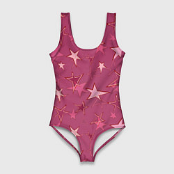 Женский купальник-боди Terracotta Star Pattern