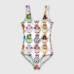 Женский купальник-боди Kittens in a cup