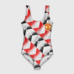 Купальник-боди 3D женский Manchester United - Pre Match Top 202223, цвет: 3D-принт