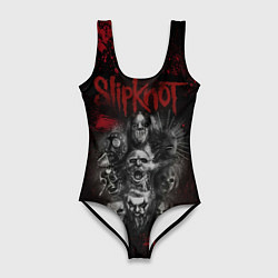 Женский купальник-боди Slipknot dark red