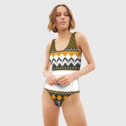 Купальник-боди 3D женский Как кофта из девяностых FIRM, цвет: 3D-принт — фото 2