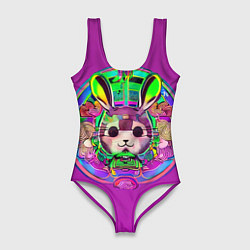 Женский купальник-боди Кролик Неон