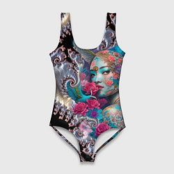 Женский купальник-боди Japanese beauty - irezumi