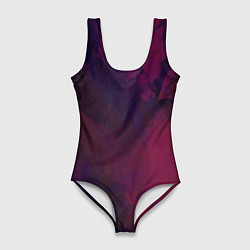 Женский купальник-боди Фиолетовый мазок