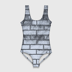 Женский купальник-боди Grey wall