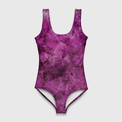 Женский купальник-боди Абстракция - гранат умбалит