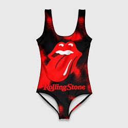 Купальник-боди 3D женский Rolling Stone rock, цвет: 3D-принт