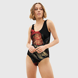 Купальник-боди 3D женский Инейный дракон, цвет: 3D-принт — фото 2