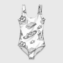 Женский купальник-боди Покатушки