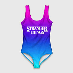 Женский купальник-боди Stranger Things gradient colors