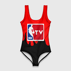 Купальник-боди 3D женский NBA sport flame, цвет: 3D-принт