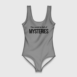 Женский купальник-боди Этот мир полон загадок