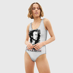 Купальник-боди 3D женский Портрет фараона, цвет: 3D-принт — фото 2