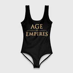 Женский купальник-боди Age of Empires logo