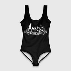 Женский купальник-боди Амнезия хоррор