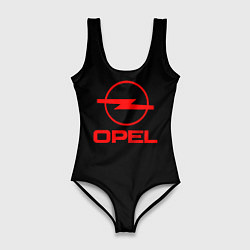 Женский купальник-боди Opel red logo auto