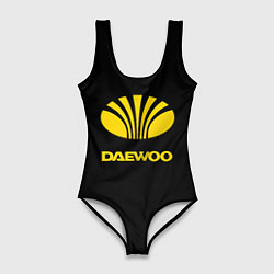 Женский купальник-боди Daewoo logo yellow