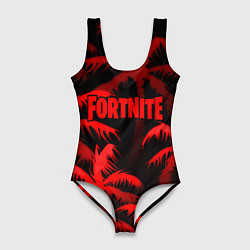 Женский купальник-боди Fortnite tropic red