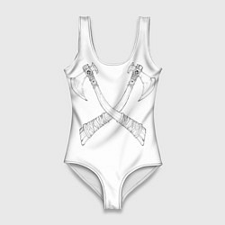Женский купальник-боди Топоры