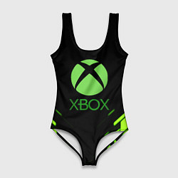 Купальник-боди 3D женский Xbox кислотные плиты, цвет: 3D-принт