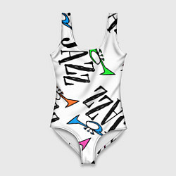 Купальник-боди 3D женский Just jazz in color, цвет: 3D-принт