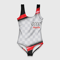 Женский купальник-боди AUDI auto texture