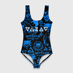 Женский купальник-боди The Witcher logo pattern