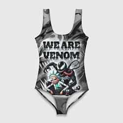 Женский купальник-боди We are Venom - graffiti