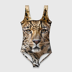Женский купальник-боди Королевский леопард