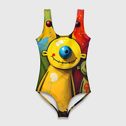 Женский купальник-боди Арт с человечками