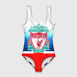 Купальник-боди 3D женский Liverpool Англия, цвет: 3D-принт