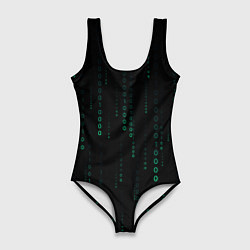 Женский купальник-боди Color black turquoise