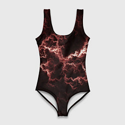 Женский купальник-боди Lightning red