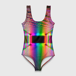 Женский купальник-боди Неоновая галерея
