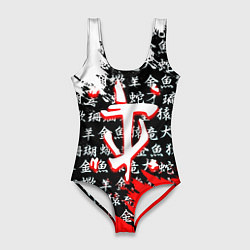 Купальник-боди 3D женский Doom dark age japan, цвет: 3D-принт