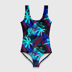 Женский купальник-боди Palm blue light blue