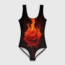 Женский купальник-боди Flaming rose