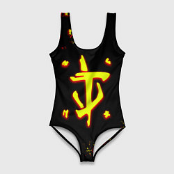 Женский купальник-боди Doom x minecraft