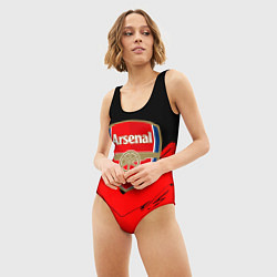 Купальник-боди 3D женский Arsenal текстура краски, цвет: 3D-принт — фото 2