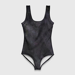 Купальник-боди 3D женский Абстракция - dark strokes of paint, цвет: 3D-принт