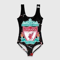 Женский купальник-боди Liverpool штрихи красок