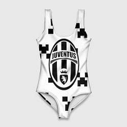 Женский купальник-боди Juventus x minecraft pattern