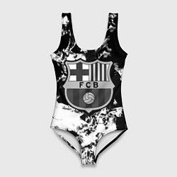 Женский купальник-боди Juventus белый дым