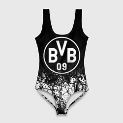 Купальник-боди 3D женский Боруссиа текстура земли, цвет: 3D-принт